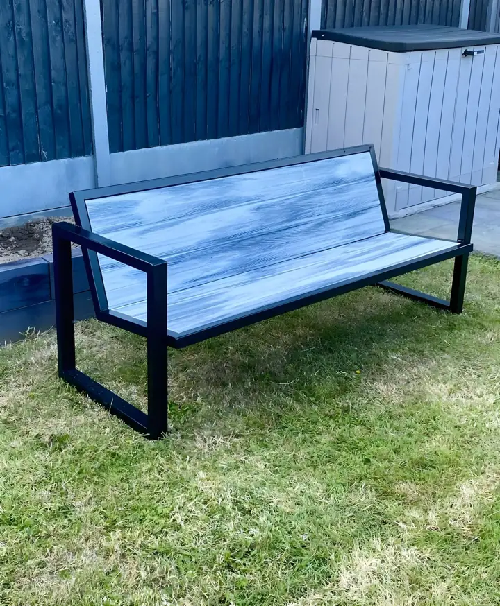 Garden bench by The Weld Guy